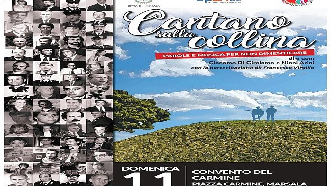 “Cantano sulla collina”, domenica 11 agosto al Convento del Carmine di Marsala