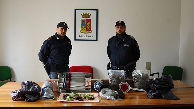Marsala. Un arresto per coltivazione e spaccio di marijuana