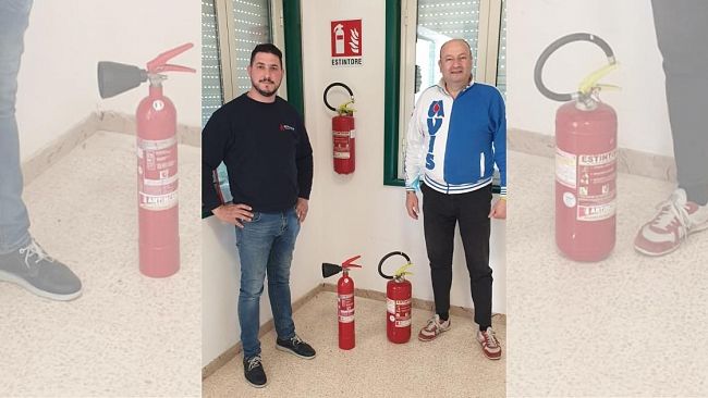 Donati estintori all'Avis cittadina