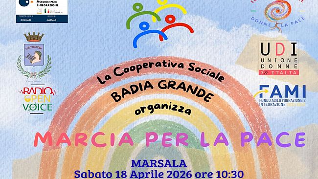 Badia Grande, sabato a Marsala marcia multietnica per la pace