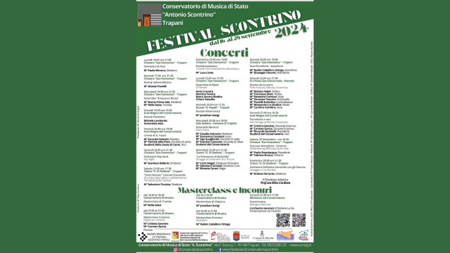 Trapani, da lunedì 16 settembre la VIII edizione del