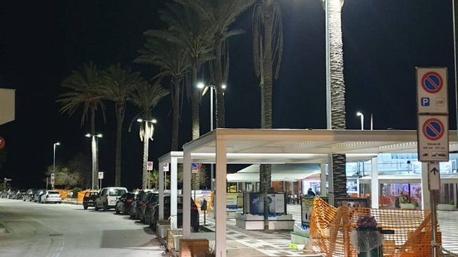 Completati i lavori di efficientamento della pubblica illuminazione a piazza Favoroso