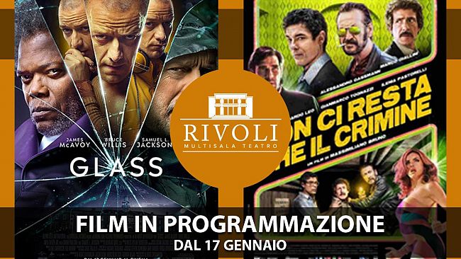 PROGRAMMAZIONE CINE TEATRO RIVOLI dal 17 Gennaio