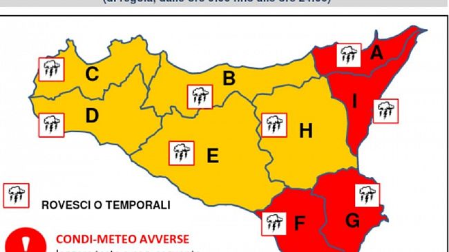 Persiste l’allerta meteo arancione: scuole chiuse anche martedì a Campobello