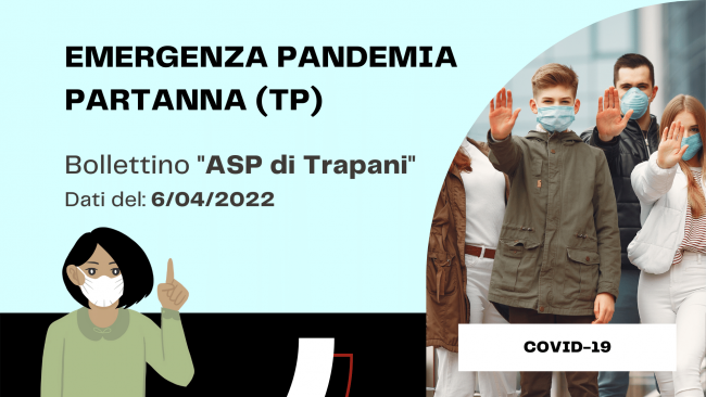 Covid-19, bollettino Asp del 6 aprile 2022