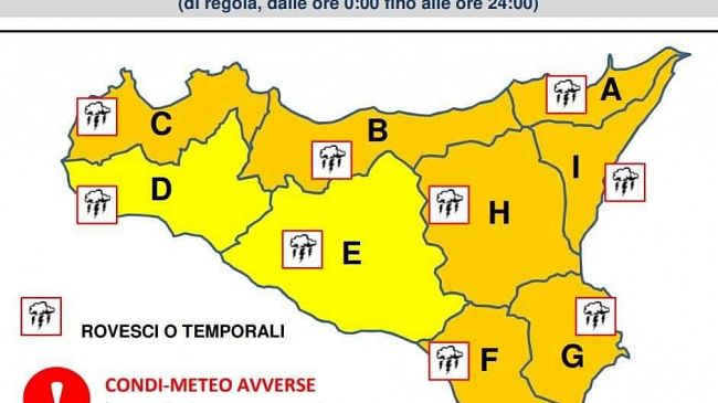 Mazara, Allerta meteo 23 novembre 2023