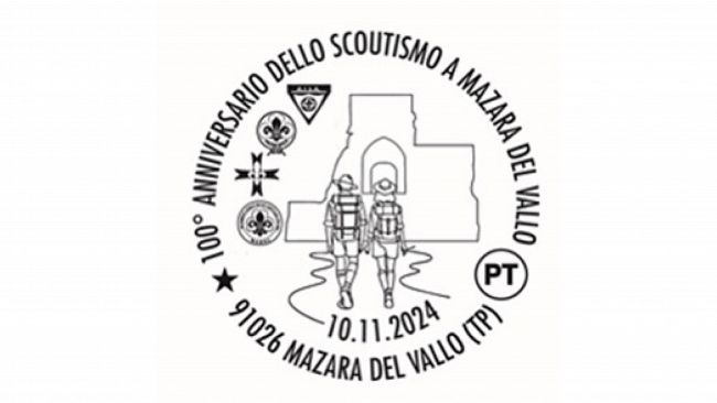 Poste Italiane: annullo speciale per 100° anniversario scoutismo a Mazara 