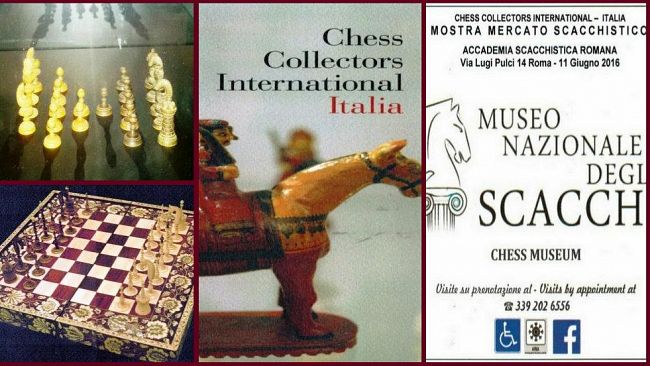 Incontro a Roma tra i collezionisti di scacchi