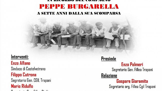 Lavoro legale, sicuro e di qualità. Un convegno per ricordare il sindacalista Giuseppe Burgarella