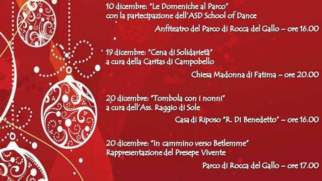 Al via le manifestazioni del Natale a Campobello di Mazara