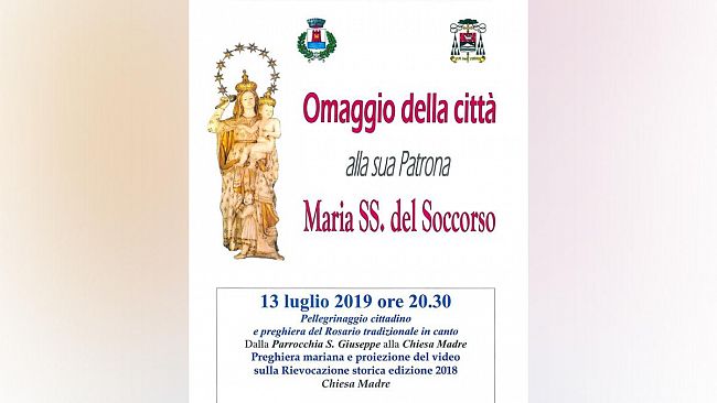 Omaggio della città alla sua Patrona: sabato 13 luglio pellegrinaggio dell’interparrocchialità