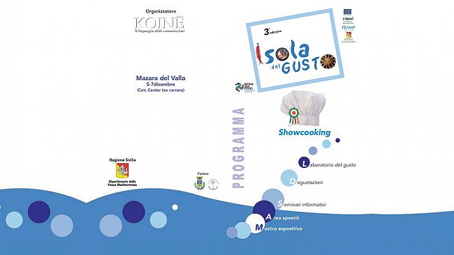 Mazara, la III edizione di “Isola del Gusto”. Dal 5 al 7 dicembre al Civic Center
