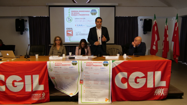 Energie rinnovabili, la Cgil Sicilia fa il quadro della situazione e avanza proposte e richieste