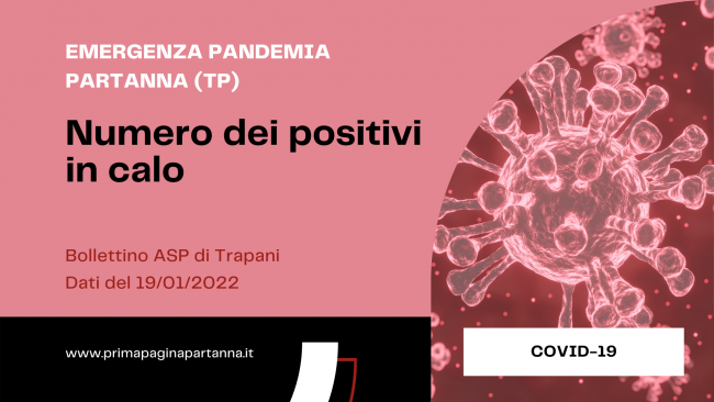 Partanna, Covid-19: oggi il numero dei positivi registra un discreto calo