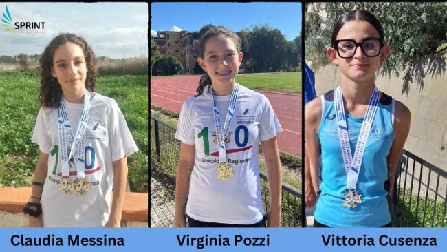Campionati Regionali di Atletica Leggera: grande successo per le ragazze dell’Atletica Sprint di Marsala 