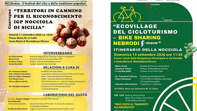 No.Strano 2026 – Il Festival del Cibo e delle Tradizioni Popolari torna a Santa Maria di Montalbano Elicona