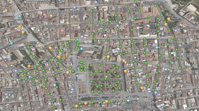 Alcamo: Enel X al lavoro per ripristinare i punti luce non funzionanti del centro storico