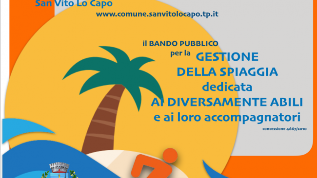 San Vito Lo Capo, pubblicato bando per gestione spiaggia per persone disabili