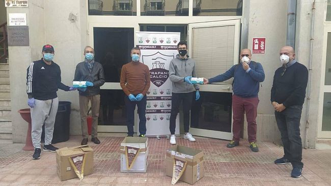 Coronavirus, il Trapani Calcio dona 3000 mascherine