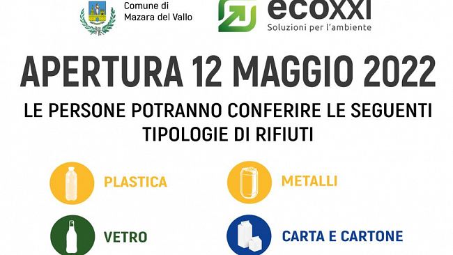 Mazara 2. Si inaugura giovedì 12 maggio l’isola ecologica 
