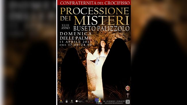 A Buseto Palizzolo la XLIII edizione della Processione dei Misteri viventi, domenica 13 aprile
