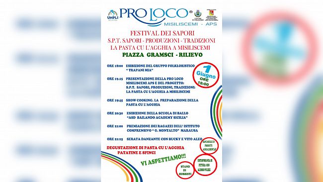 ​A Misiliscemi il 1° giugno il Festival dei Sapori e la presentazione della Proloco