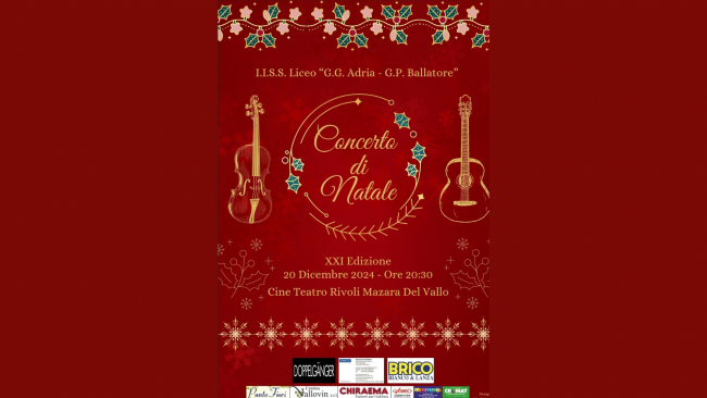Mazara, tutto pronto per il concerto di Natale del Liceo 