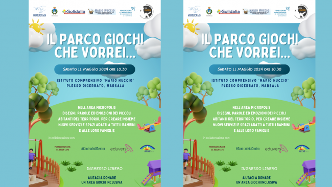 Nello spazio Micropolis Marsala l’iniziativa “Il parco giochi che vorrei”