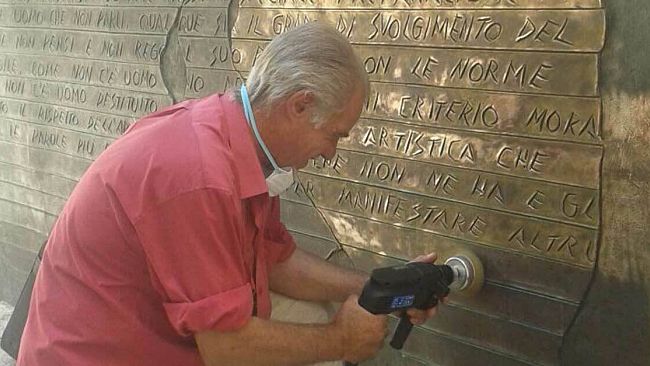 CASTELVETRANO – Restauro per il monumento a  Giovanni Gentile