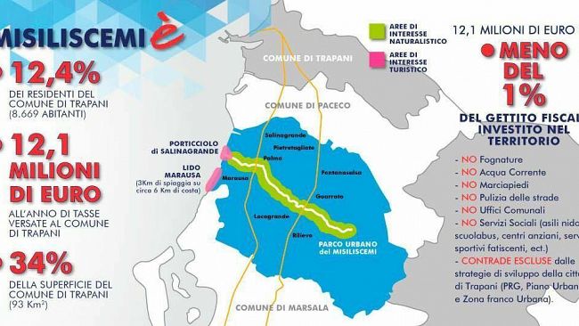 Trapani, domani conferenza stampa per il no al Comune di Misiliscemi