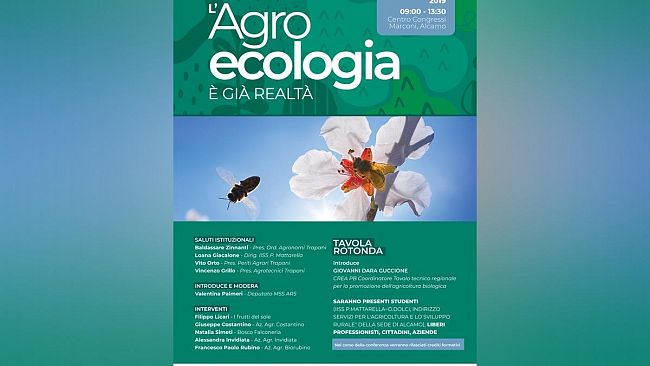 “L’Agroecologia è già realtà”. Tavola rotonda/dibattito su agricoltura e prodotti biologici.