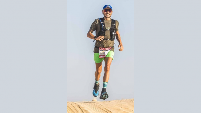 Mazara, l'atleta del Team F. Ingargiola Francesco Como partecipa alla 100km del Sahara