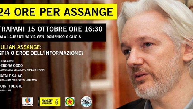 “Anche a Trapani la 24 ore per Assange”