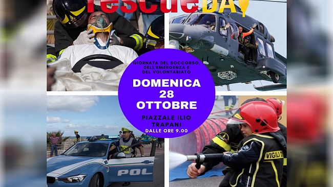 A Trapani torna il “Rescue day”, giornata del soccorso, dell’emergenza e del volontariato