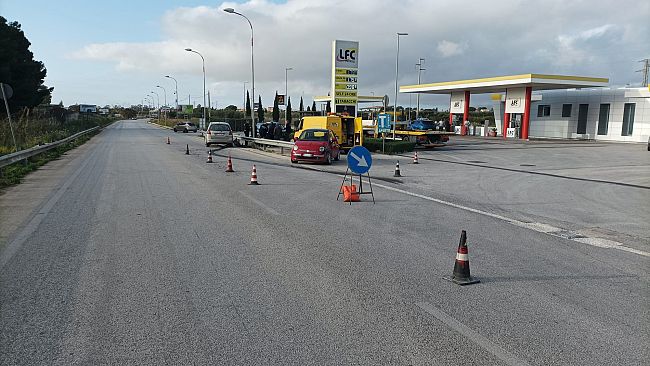 Scontro nei pressi dell’aeroporto militare, due i feriti