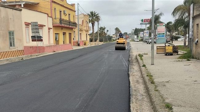 Marsala. Prosegue il rifacimento del manto stradale in diverse zone della città