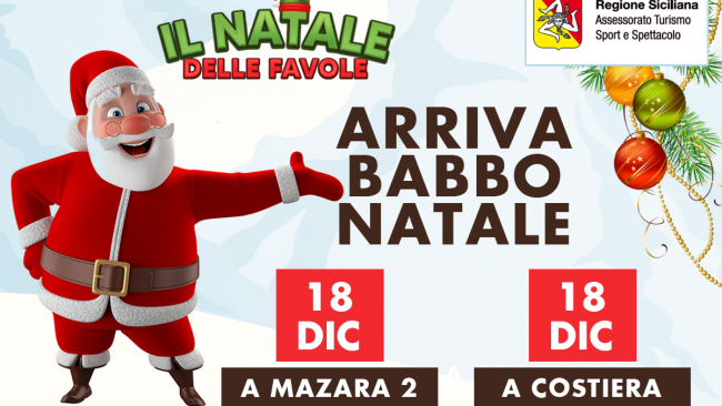 Mazara, il Natale delle Favole: il programma del week end