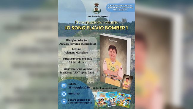 Calatafimi Segesta, Flavio Barone presenta il suo libro “Io sono Flavio Bomber”
