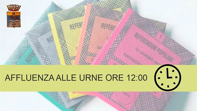 Referendum popolari: affluenza alle urne ore 12.00