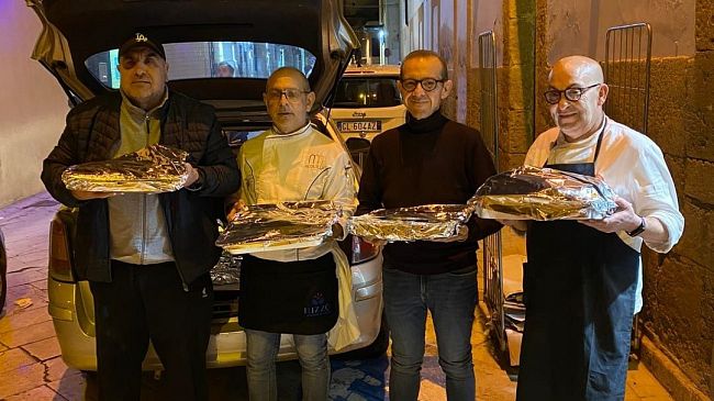 Il ristorante Altavilla ha offerto la cena a più di 30 famiglie bisognose