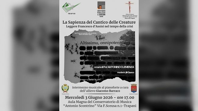 Diocesi di Trapani, incontro al Conservatorio per una rilettura del Cantico delle Creature