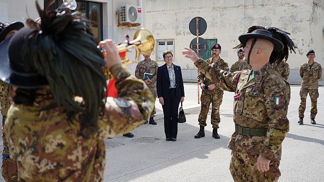 Il Prefetto di Trapani visita il 6° bersaglieri