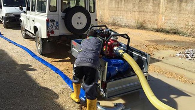 Pompe idrovore per la protezione civile di Mazara