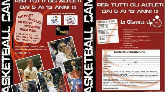TRAPANI – Ritorna il ‘Basketball Camp’ granata!