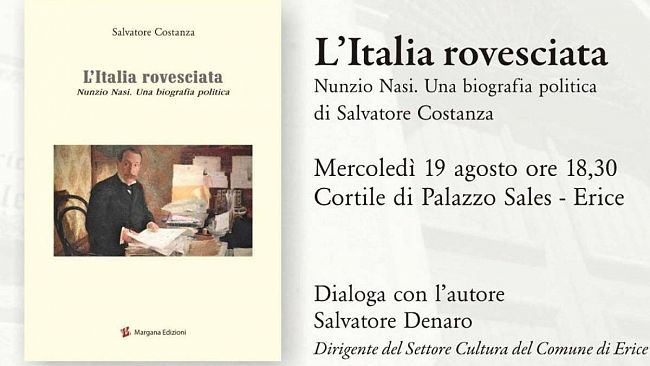 Erice, oggi la presentazione del libro di Salvatore Costanza sulla biografia politica di Nunzio Nasi
