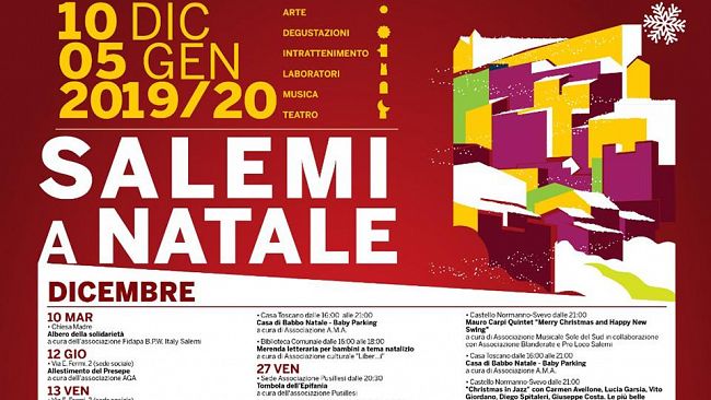 Salemi a Natale: il cartellone degli eventi. Torna il presepe vivente nel Borgo