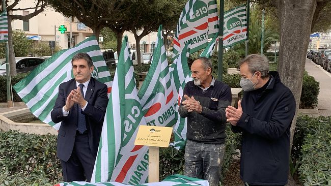 Trapani, la Cisl adotta piazza Ciaccio Montalto