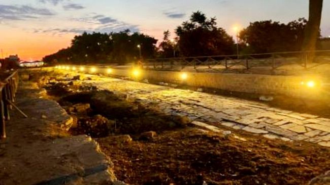 Marsala illumina l'antica via romana del Parco Lilibeo per renderla più attrattiva 