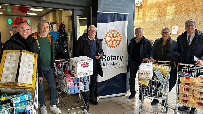  Marsala, Rotary club: grande successo per la raccolta natalizia del progetto SPES