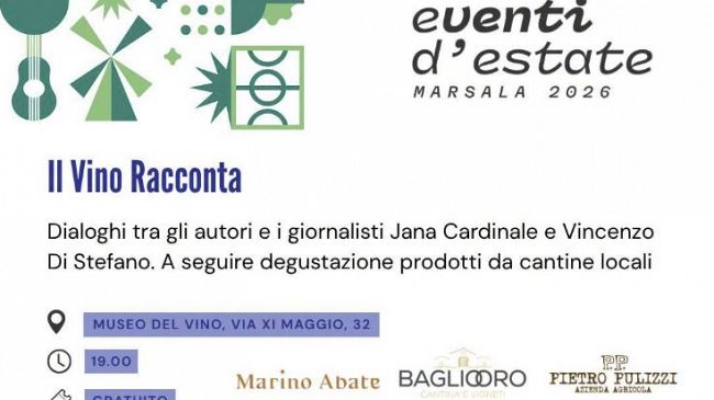 Al Museo del Vino di Marsala torna la rassegna letteraria Il vino racconta tra libri e calici